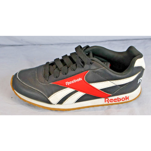 Reebok Shoes Mens Size 4.5 Black Red White Classic Jogger Gum Sole Sneaker Retro - Picture 5 of 8